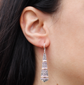 Silver & Gold Earring - Tribal Drops image 0