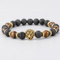 Tiger Eye Lion Natural Stone Beaded Bracelets image 0