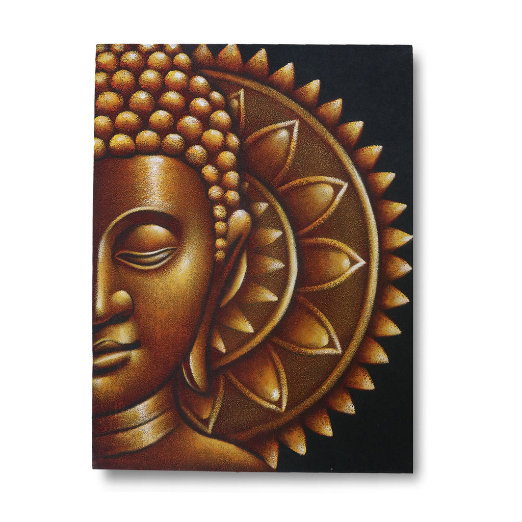 Gold Half Buddha Mandala 60x80cm image 0