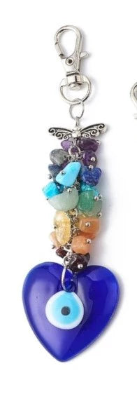 Evil Eye Chakra Heart Bag Clip image 0