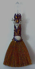 7 1/2" Deer W Crystal Broom image 0