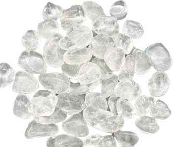 1 lb Clear Quartz Tumbled Stones image 0