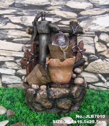 Pump Water Fountain Crystal Ball image 0