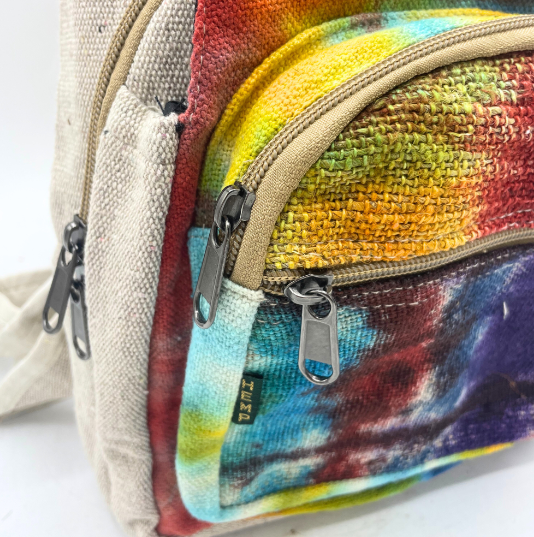 Hemp Sling Shoulder Bag Tie-dye image 2