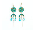 Turquoise Dangle Earrings by Ester Shahaf image 0
