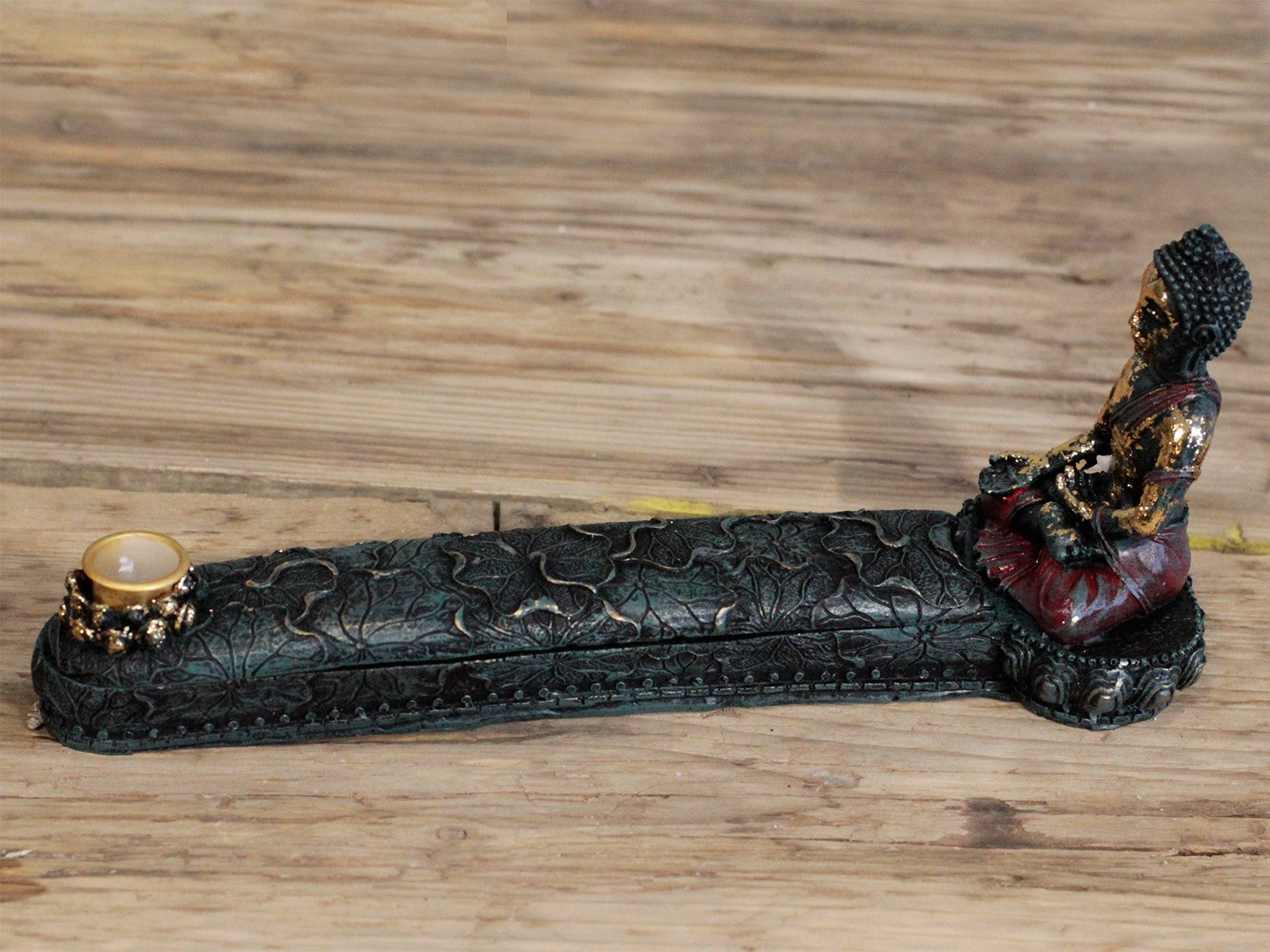 Antique Buddha - Incense Burner & Box image 1