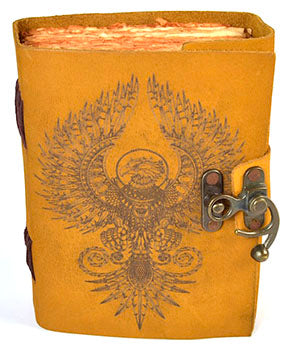 Phoenix  Aged Looking Paper Leather Journal image 0