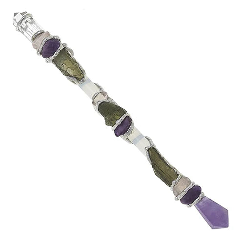 Quantum Love Moldavite Medium Wand image 0