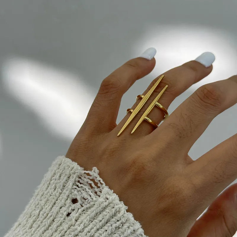 Jewelry Classic Style Parallel Double-Layer Lines 304 Stainless Ste image 2
