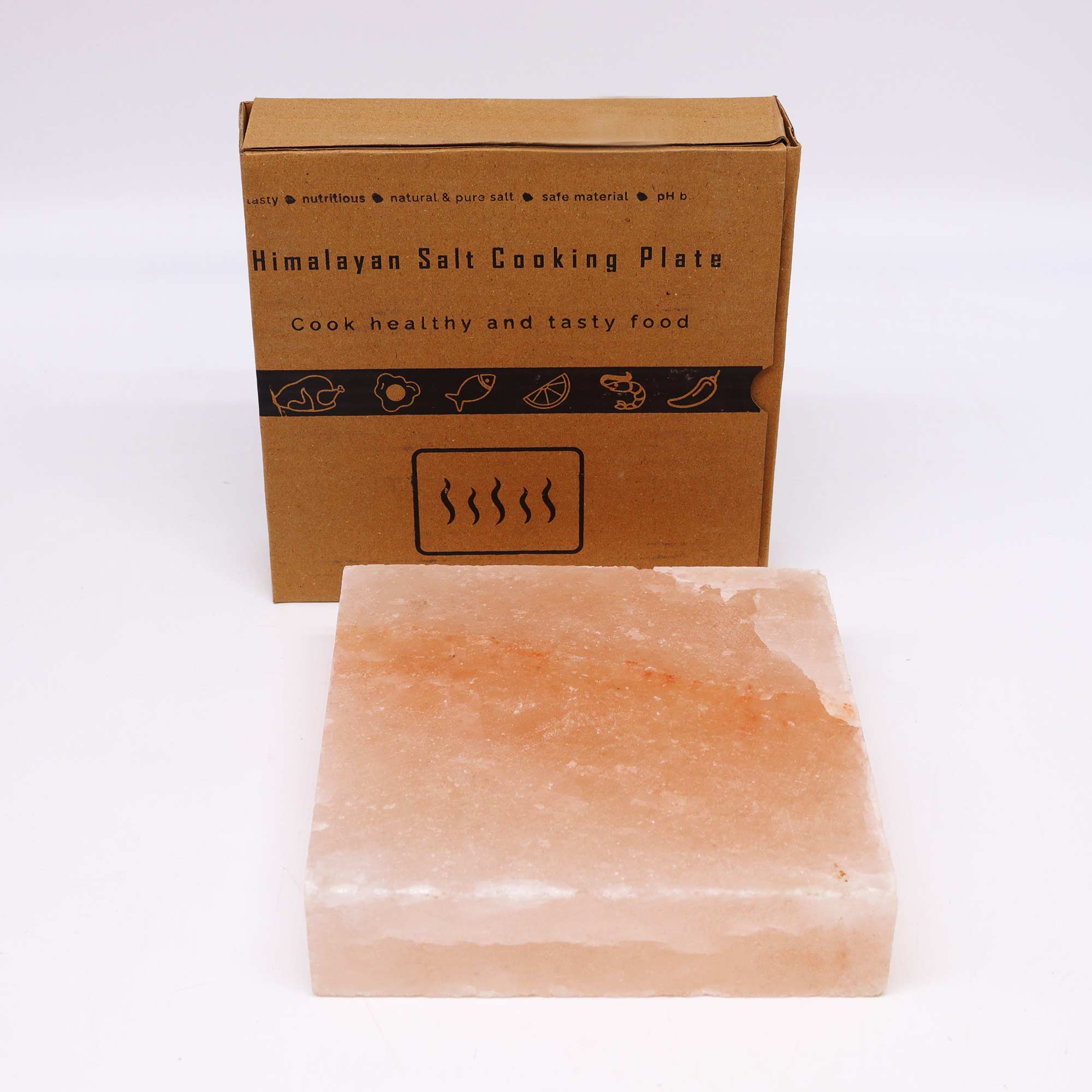 Himalayan Salt Cooking Plate - Square - 20x20x5cm image 0