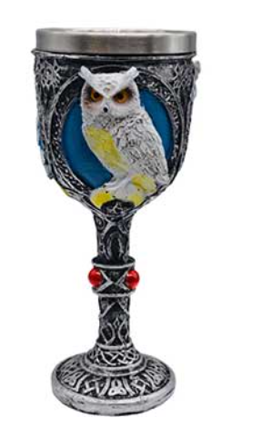 Mystic Owl Chalice 6 1/2" image 0