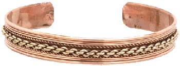Copper Link Cuff Bracelet image 0