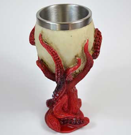 Skull Octopus Chalice 7 1/4" image 1