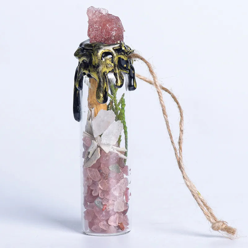 Crystal Jar Pendant Spell Jar Ornament image 6
