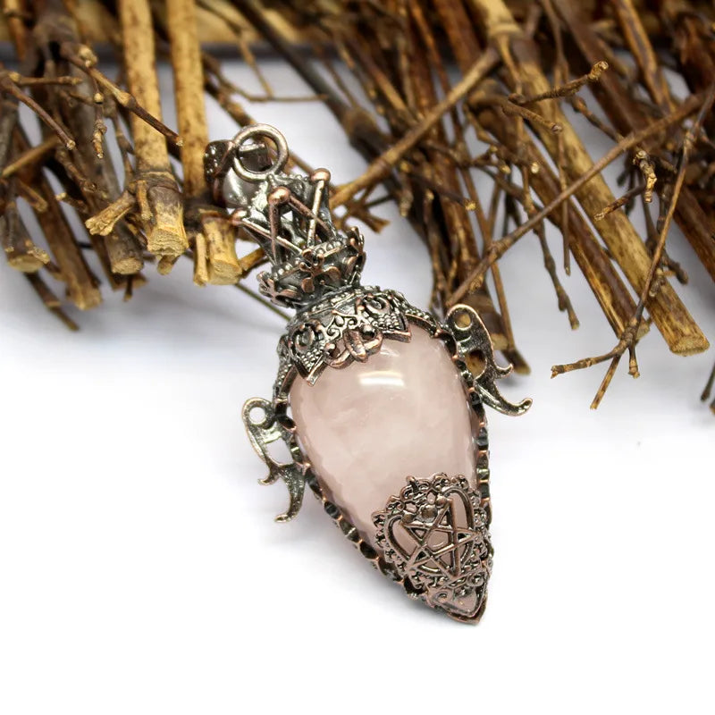 Natural Stone Geometric Pendant Jewelry Accessories image 2