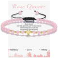 Rose Quartz Adjustable Bracelet 4mm image 0