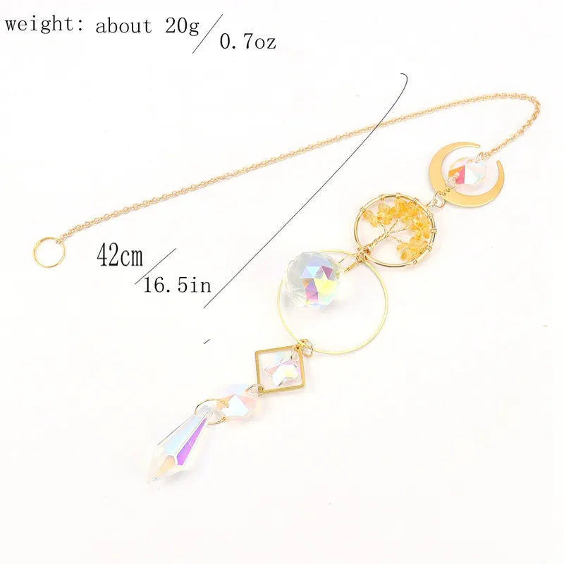 Suncatcher Golden Moon Tree of Life image 4