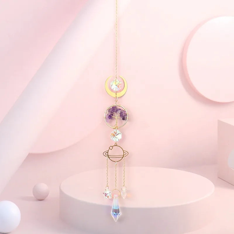 Suncatcher Golden Moon Tree of Life image 1