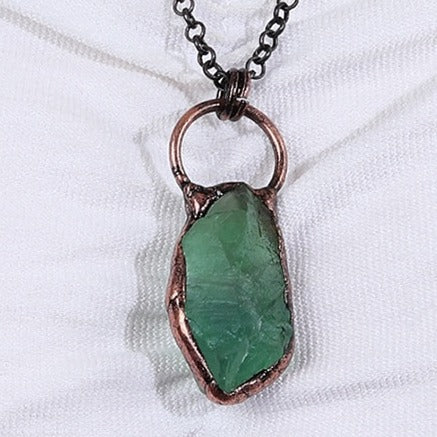 Natural Stone Geometric Copper Ring image 3