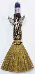 7 1/2" Angel W Crystal broom image 0
