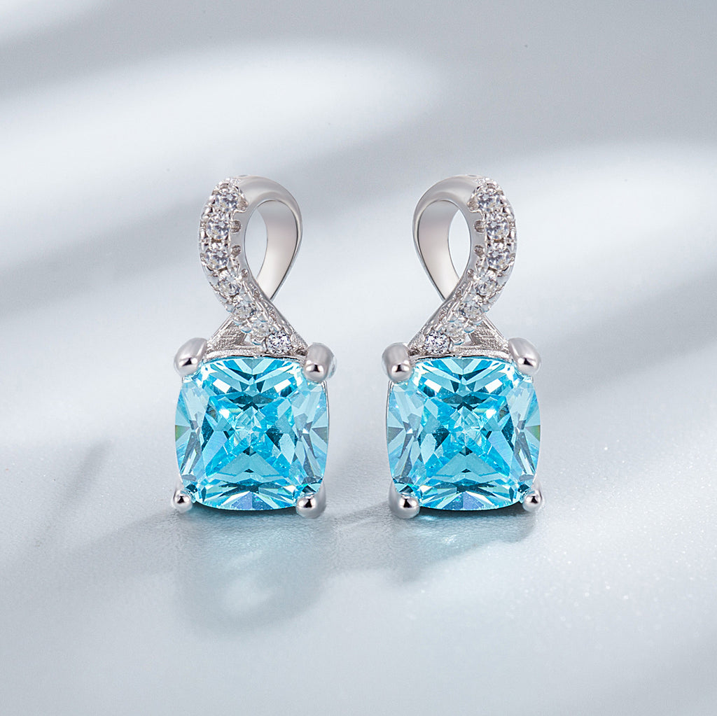 Sterling Silver Fine Jewelry Diamond Set image 1