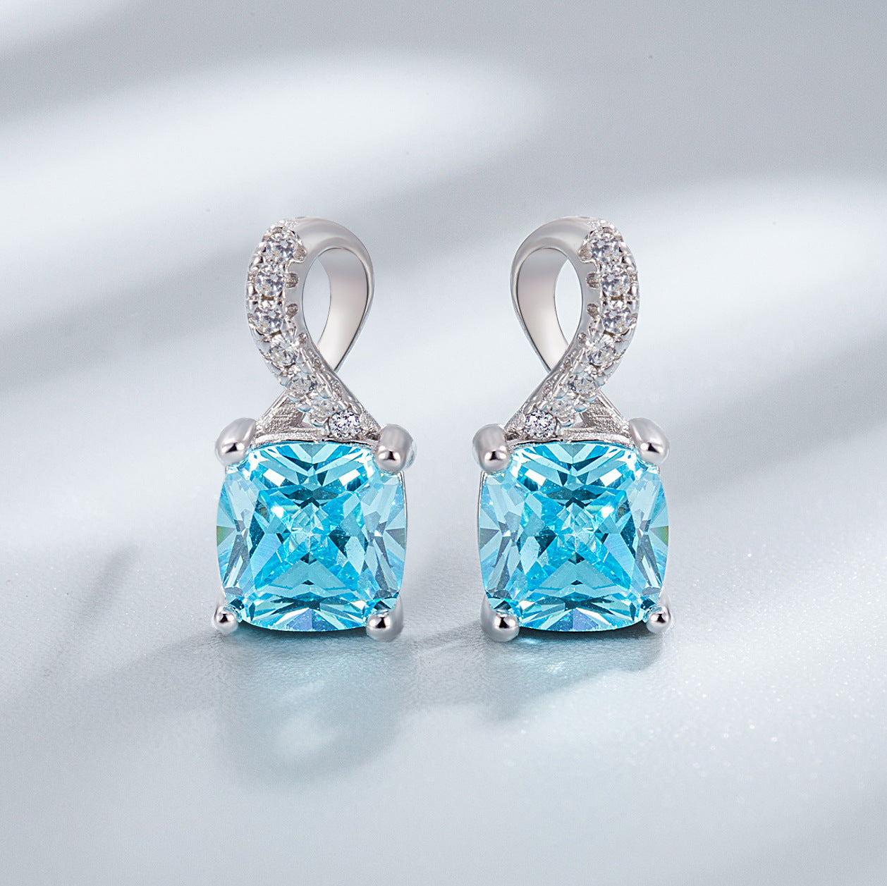 Sterling Silver Fine Jewelry Diamond Set image 1