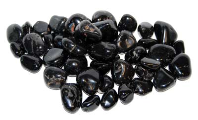 1 lb Black Onyx Tumbled Stones image 0