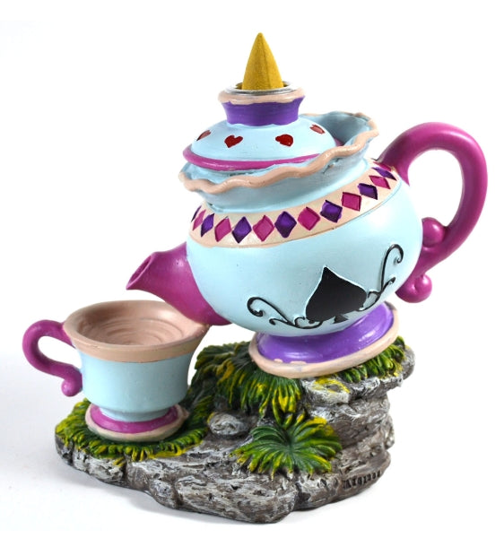 5" Alice Tea Pot backflow incense burner image 0