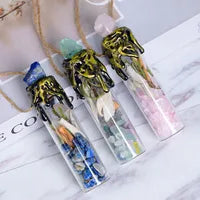 Crystal Jar Pendant Spell Jar Ornament image 2