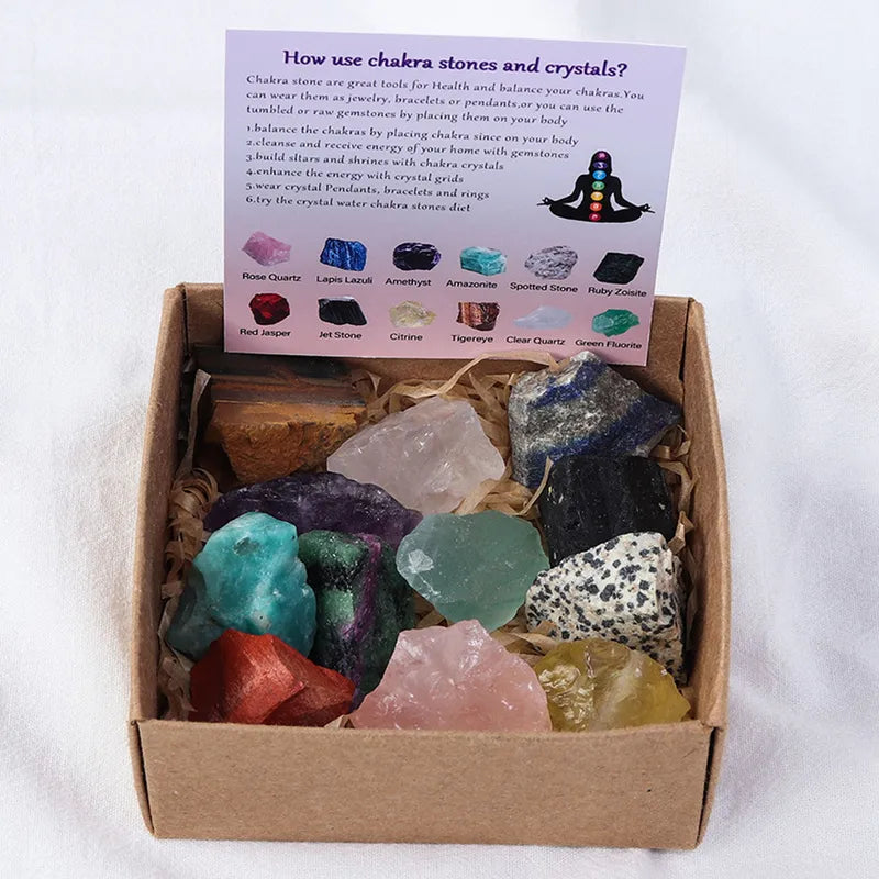 Natural Crystal Chakra Gift Set image 1