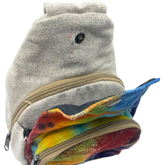 Hemp Sling Shoulder Bag Tie-dye image 3