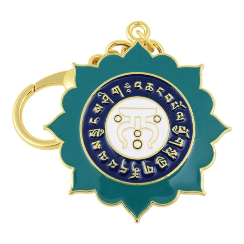 28 Hums Lotus Mandala Amulet Keychain image 1