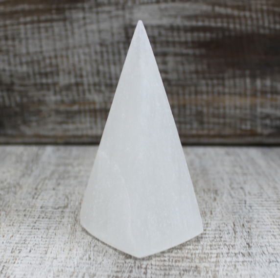 Spiral Selenite Wand - 16 cm (Round Both Ends) image 0