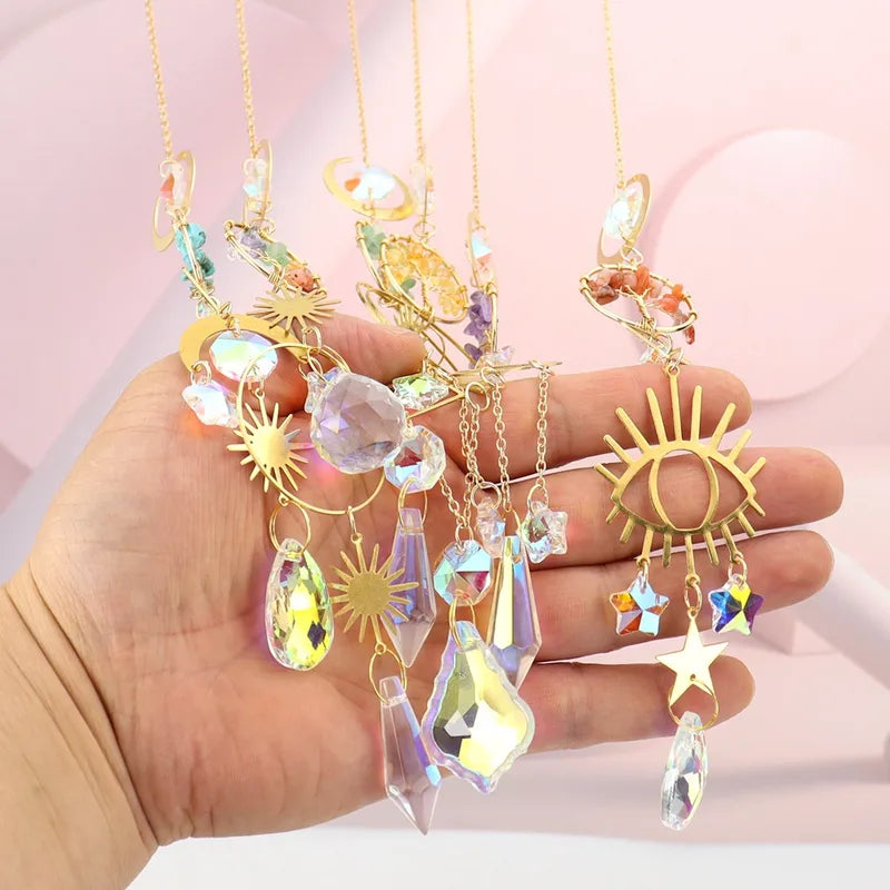 Suncatcher Golden Moon Tree of Life image 2