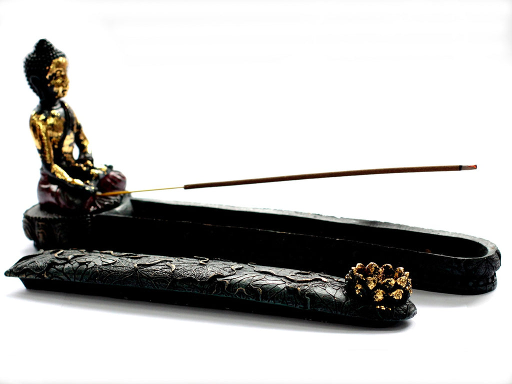Antique Buddha - Incense Burner & Box image 0