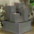 Tealight Pillar Tabletop Fountain image 0