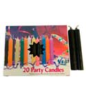 1/2" Black Chime Candle 20 pack image 0