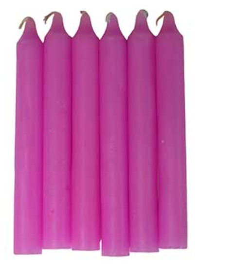 All Colors 6" household candle (set of 6) image 0