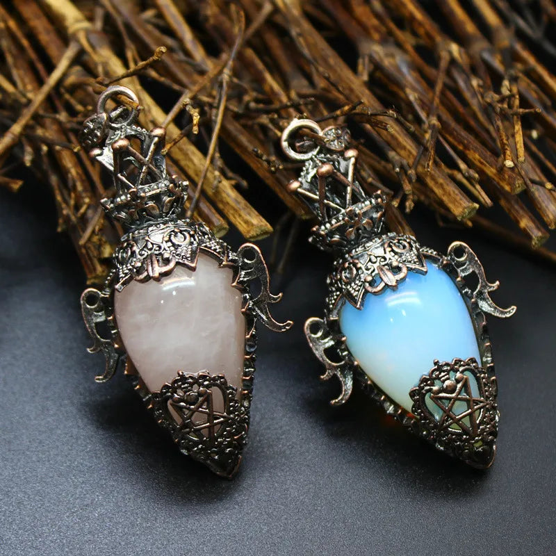 Natural Stone Geometric Pendant Jewelry Accessories image 9