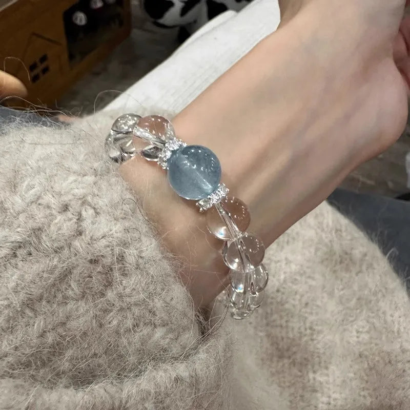 High Quality Clear Quartz Aquamarine 8-14mm image 0