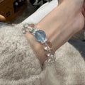 High Quality Clear Quartz Aquamarine 8-14mm image 0