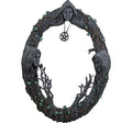 Maiden, Mother, Large Crone Wall Mirror 17" image 0