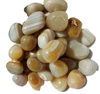 1 Lb Banded Agate Tumbled Stones image 0