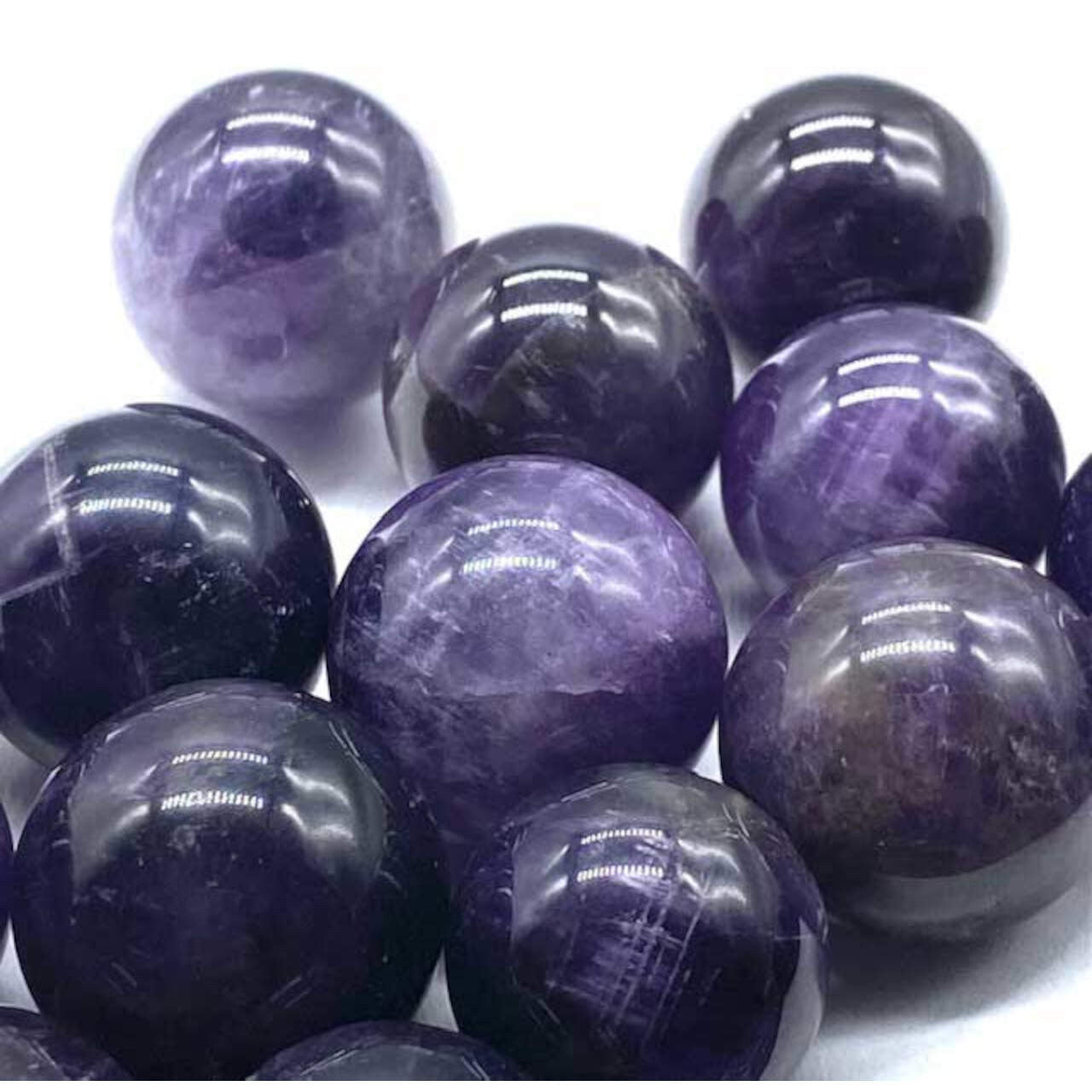 Amethyst Marbles 1LB (Wholesale) image 0