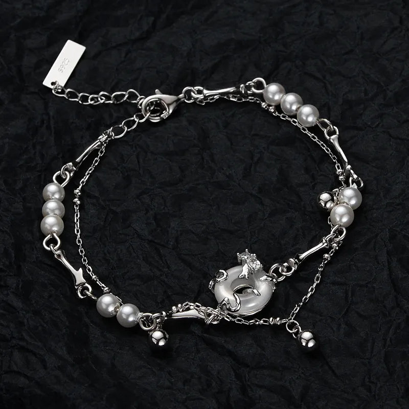 S2087 Chinese Style Niche S925 Sterling Silver Round Jade Pendant image 3