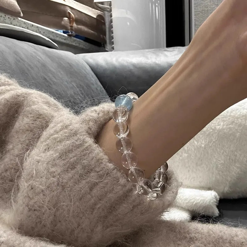 High Quality Clear Quartz Aquamarine 8-14mm image 2
