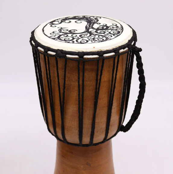 Wide Top Djembe Drum - Tree of Life 40cm image 3