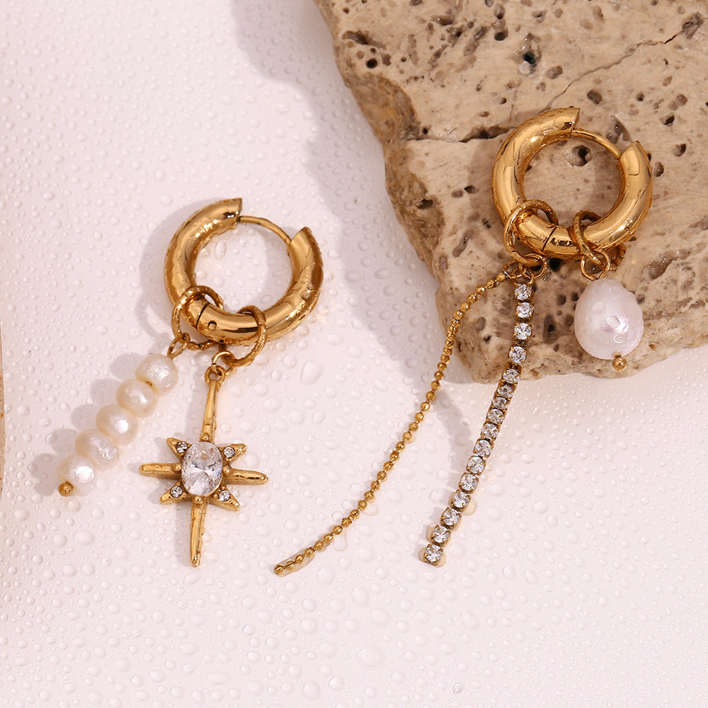 Freshwater Pearl Star Drop Earrings image 11