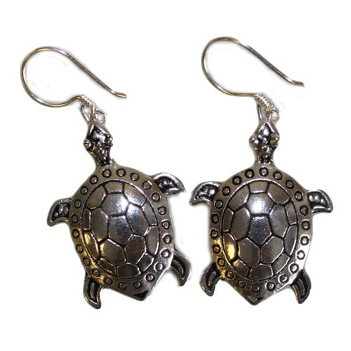 Silver Earrings - Turtles image 0