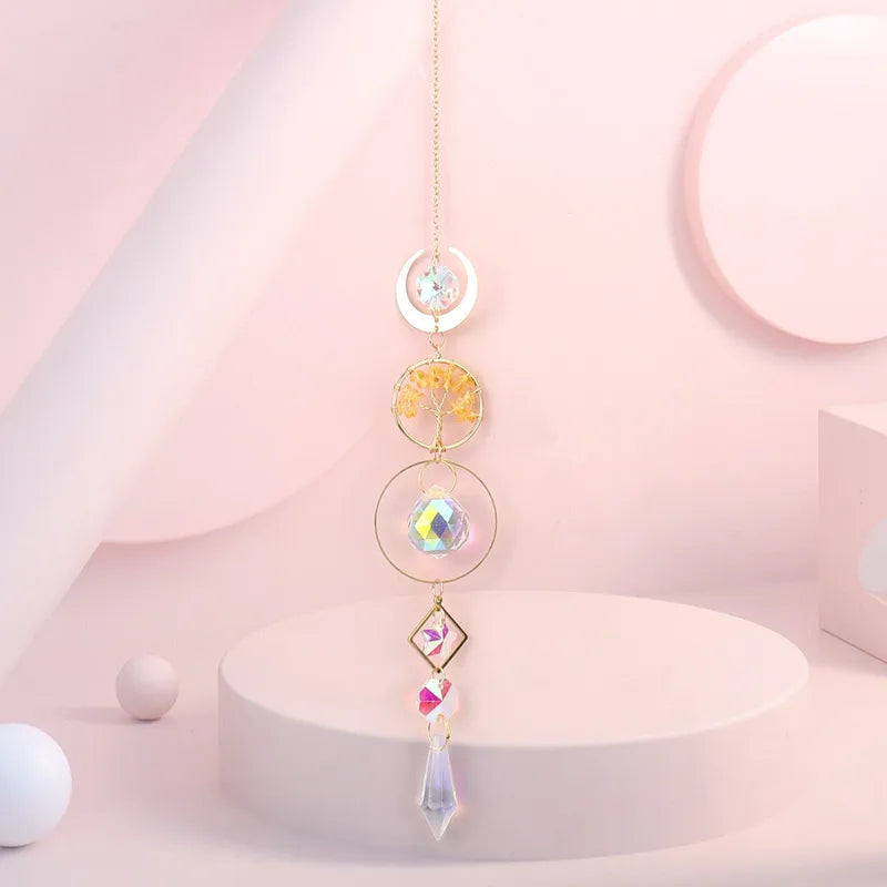 Suncatcher Golden Moon Tree of Life image 6